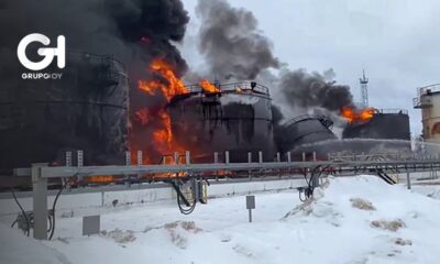 Ataques ucranios causan la muerte de un niño y destruyen terminal petrolera en Rusia